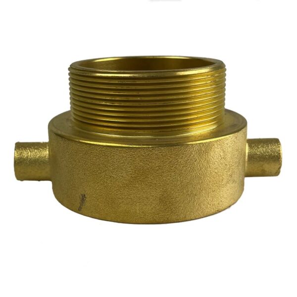 QRT Queensland Round Thread Fire Hydrant Adaptor 65mm Brass