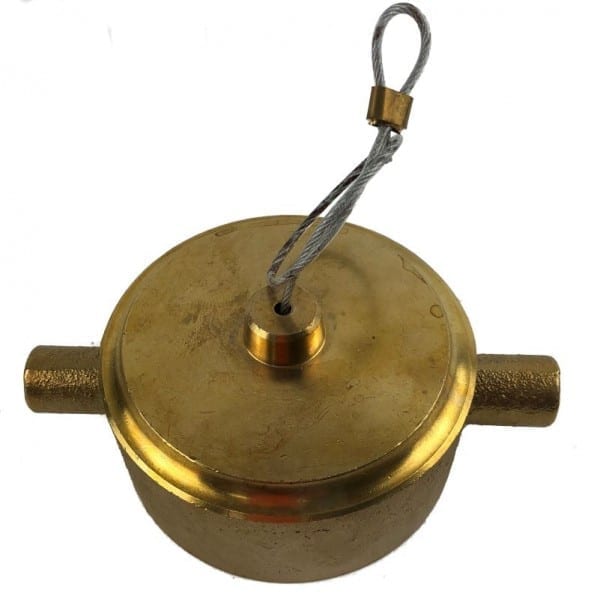 65mm qrt hydrant blanking cap brass