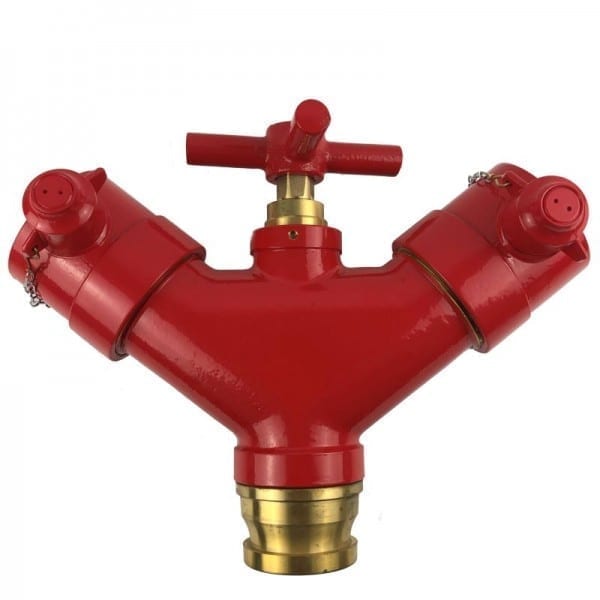 brass instantaneous fire hose dividing breech