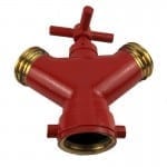 brass qrt fire hose dividing breech