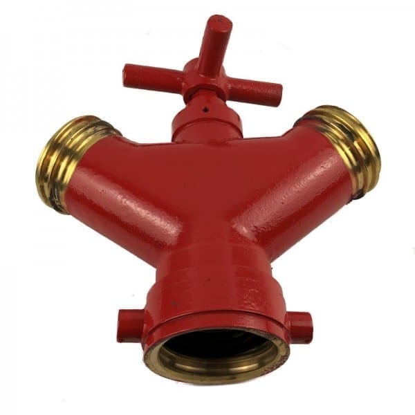 brass qrt fire hose dividing breech
