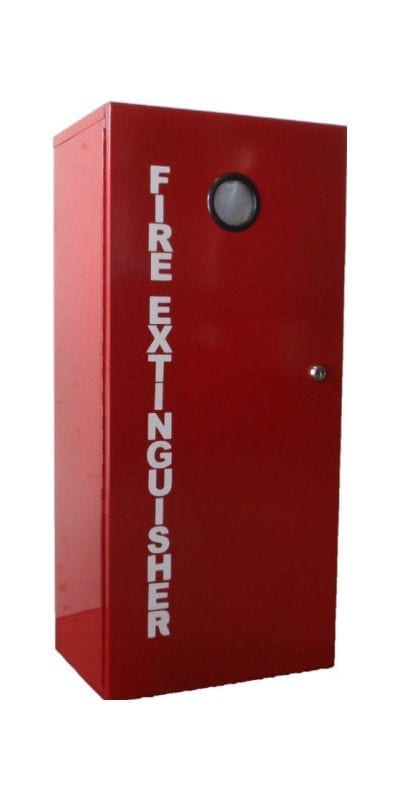 Cabinet Metal Lockable With Key Holder To Suit 2.5kg To 4.5kg Fire Extinguisher No View Panel