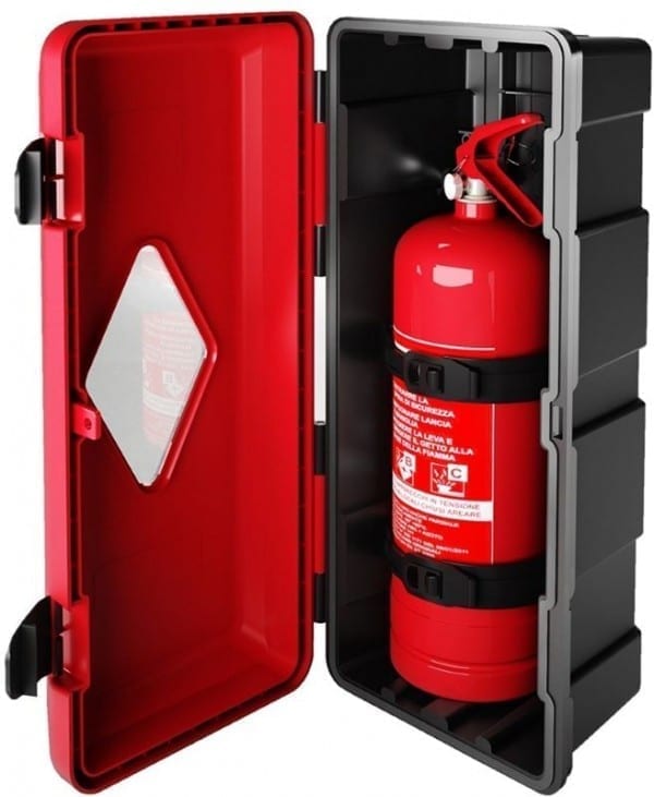 polyethylene fire extinguisher cabinet ip59k rated