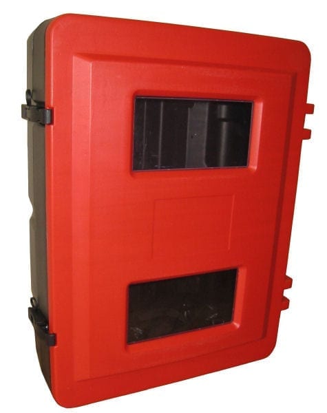 Cabinet Poly To Fit Two Fire Extinguishers 715mm H x 580mm W x 280mm D