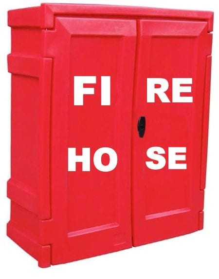 Cabinet Polyethylene To Fit Fire Hose Plus Equipment 1220mmH x 1060mmW x 470mmD