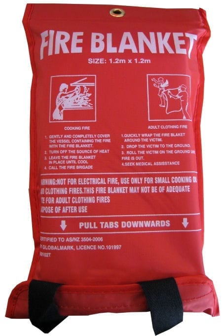Fire Blanket 1200mm x 1200mm Soft Nyplon Case