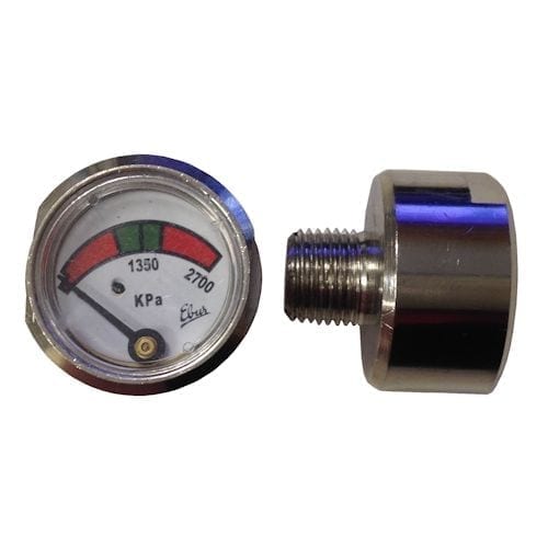 Gauge 1350 kPa Ebur Style Chrome Plated Brass Small 20mm Face