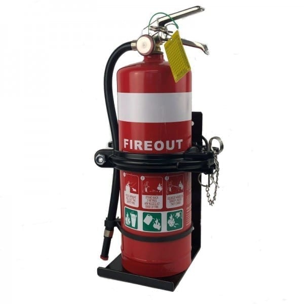 heavy duty fire extinguisher vehicle bracket