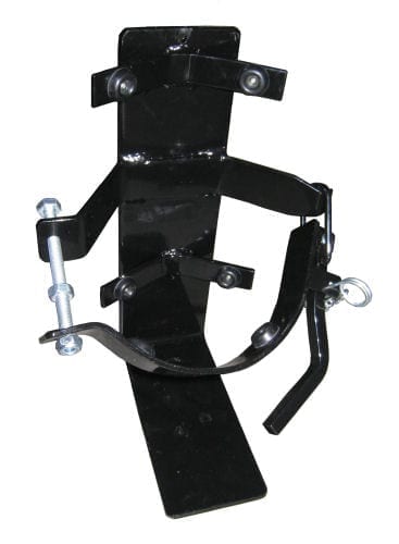 Heavy Duty Vehicle Extinguisher Bracket 9kg 155mm-180mm Ext Diameter Right Opening Black