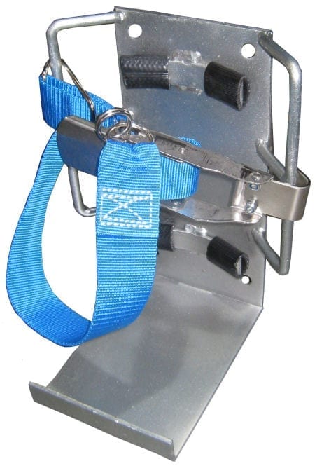Heavy Duty Vehicle Extinguisher Bracket 4.5 / 9kg Webbing Style Double Ear Old Style Cold Galvanised