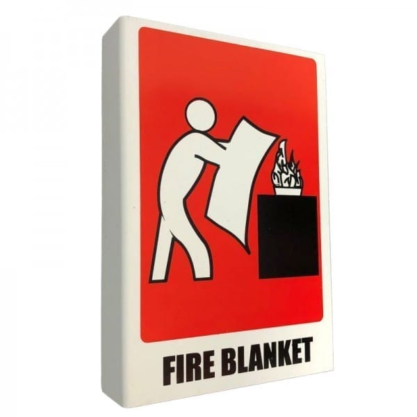 fire blanket location sign right angle