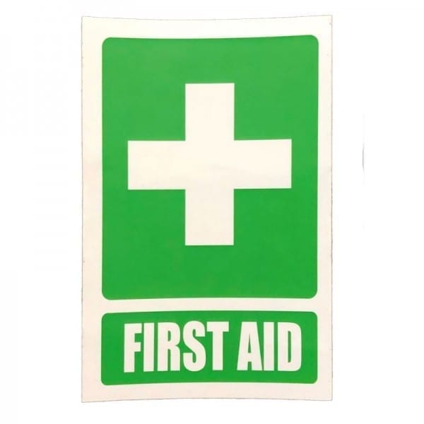 first aid vehicle sticker