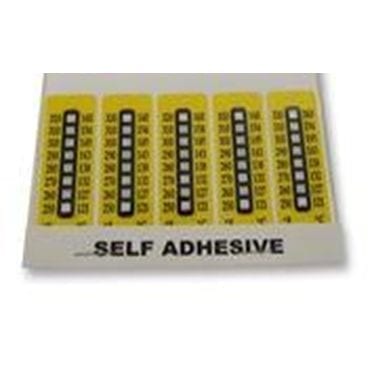 Stat-X Temp Indicator Sticker 166-204Deg Series D (10 Pack)