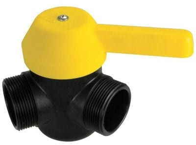 Scotty 3 Way Valve 3 x 1.5Inch BSP Male Thread Ports 4050
