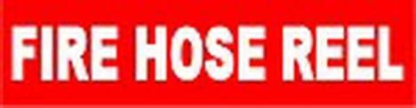 Sign Poly Fire Hose Reel Strip 485mm W x 100mm H