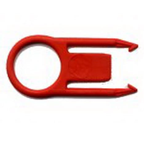 Safety Pin PVC 0.9kg ABE Worm Red