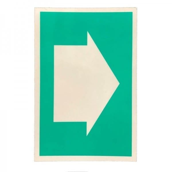 reflective arrow sign