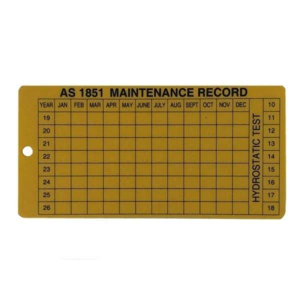 AS1851 service tag poly