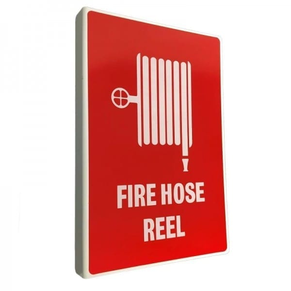 fire hose reel location sign right angle