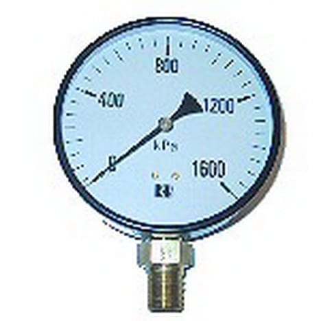 Gauge 1600 kpa Large Face 100mm Dia Face 0-1600kpa