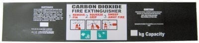Label CO2 Large (3.5 & 5.0) 555mm W x 140mm H