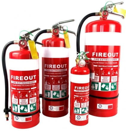 Fire Extinguisher 9kg Dcp Abe Fireout 10a:80be : Awfs