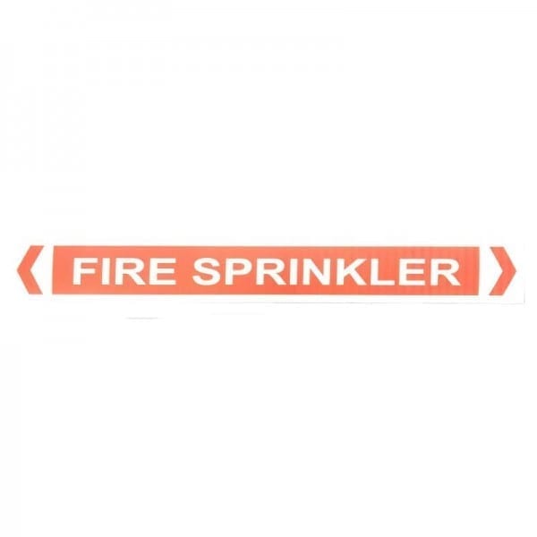 fire sprinkler pipe label