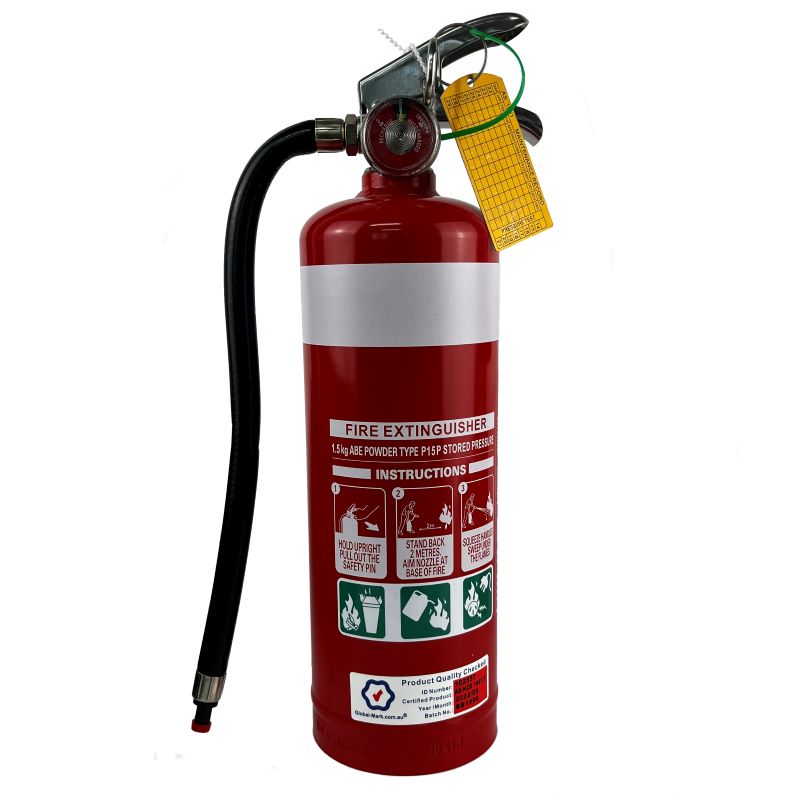 Fire Extinguisher 1.5kg DCP ABE Fireout 3A:30BE With Bracket ...