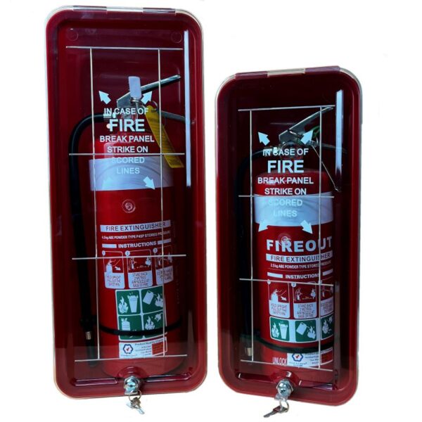 clear front fire extinguisher cabinets