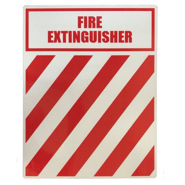 Fire Extinguisher Location Board Aluminium