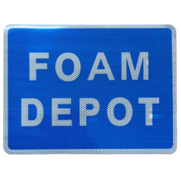 foam depot reflective label