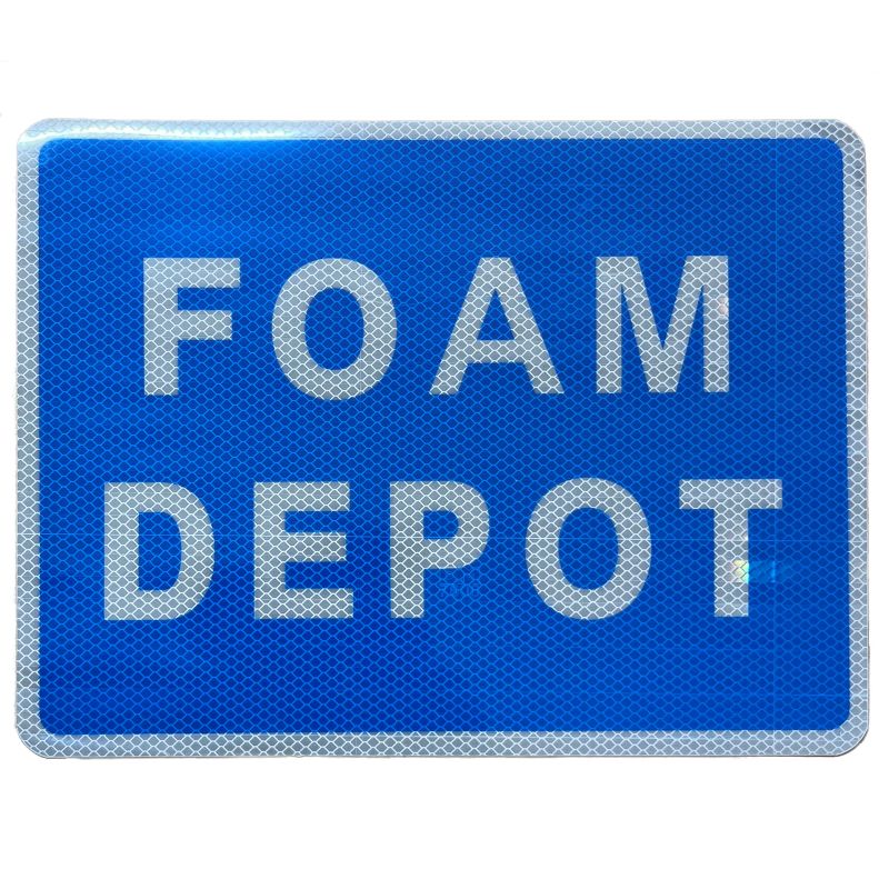 foam depot reflective label